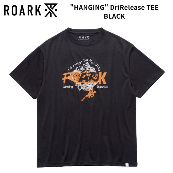 ROARK ロアーク HANGING DriRelease TEE 半袖Tシャツ 吸汗速乾 ドライTシャツ RTJDR1222-BLK