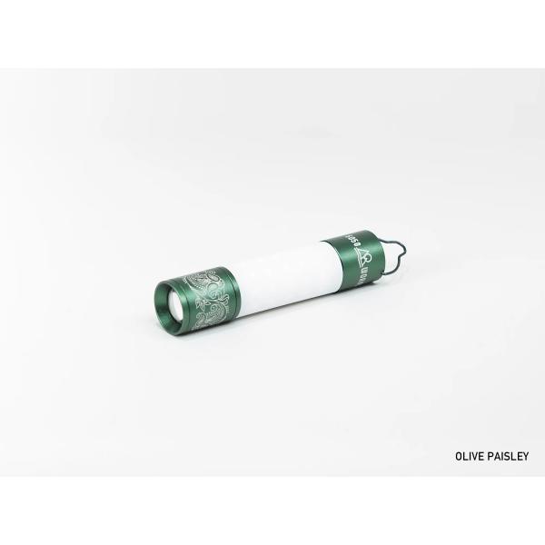 5050workshop MINIMALight OLIVE PAISLEY　ミニマライト　オリーブペイズリー　モバイルバッテリー機能搭載　ハンディライトとランタンが一体となったLEDライト