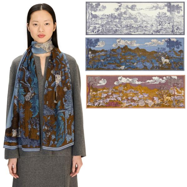 INOUI EDITIONS イヌイエディションズ　ウール　リネン　スカーフ　赤 unisex>INOUI EDITIONS(イヌイ エディションズ) ウールスカーフ S