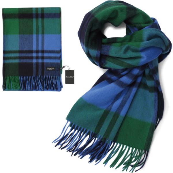 Joshua Ellis ジョシュアエリス 大判ストール カシミア100 Cpg プライマリーブラックウォッチ Scarves Stole 男女 スカーフ マフラー Prettyfunnyballoons Com