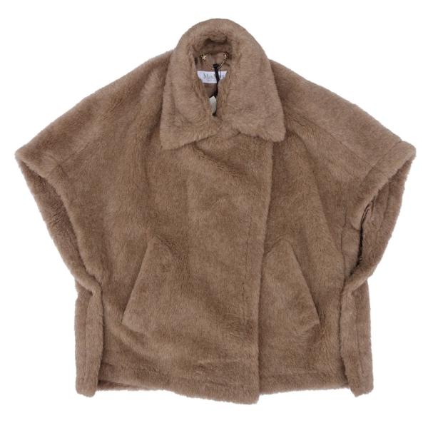 MAX MARA TENEBRE4 カシミヤ テディベア ケープ アルビノ 正規品☆Max Mara☆Teddy テディベアケープ/TEBE4 (Max Mara/ポンチョ