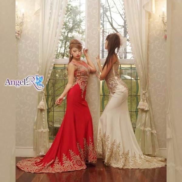 キャバドレス 白 ワンピース レディースファッション 赤 キャバ レディース ドレス 黒 レディース Angelr ゴージャスレーススタンダードロング ドレス キャバ キャバドレス