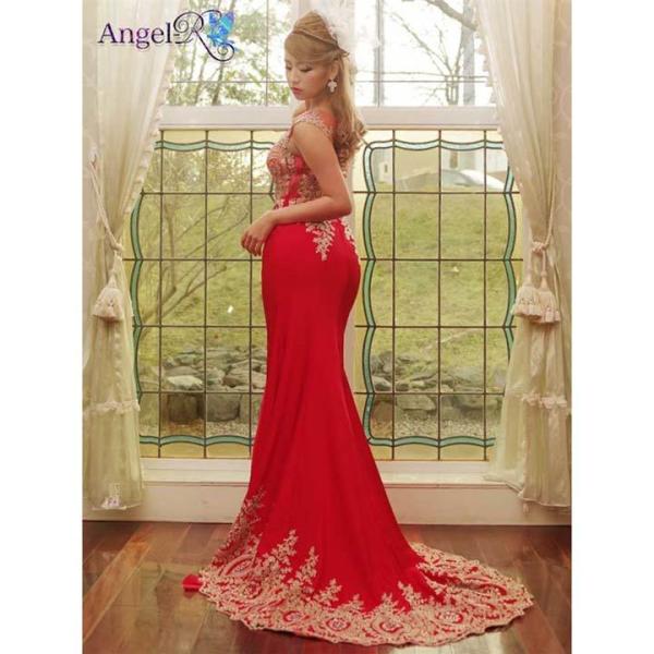 キャバドレス 白 ワンピース レディースファッション 赤 キャバ レディース ドレス 黒 レディース Angelr ゴージャスレーススタンダードロング ドレス キャバ キャバドレス