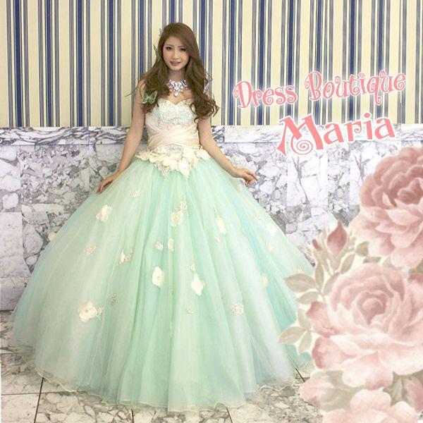 カラードレス キレイめカラーお花散りばめプリンセスドレス K0772 Buyee Buyee Japanese Proxy Service Buy From Japan Bot Online