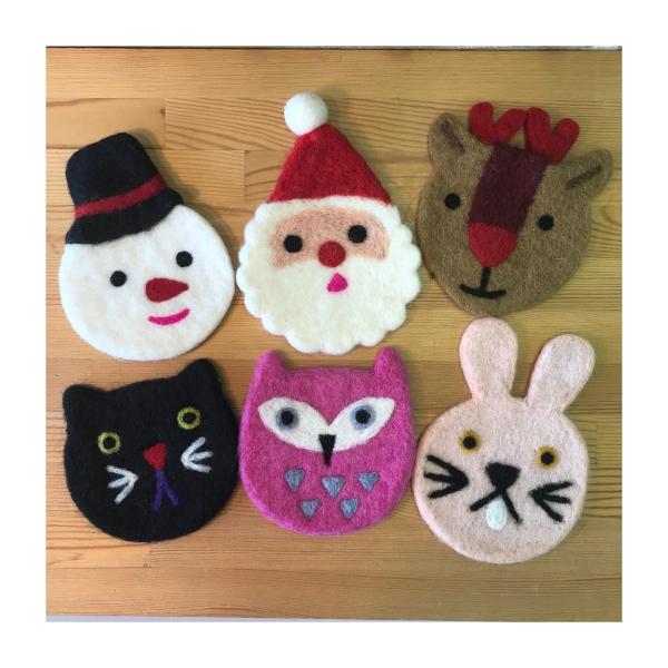 Mococo クリスマスフェルトコースター 単品【ネコポス便可〇】 : DBMS