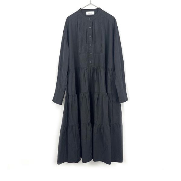 machatt マチャット ポンチTシャツドレス ワンピース ロング マチャット MACHATT バンドカラーロングワンピース ピンタックビブ