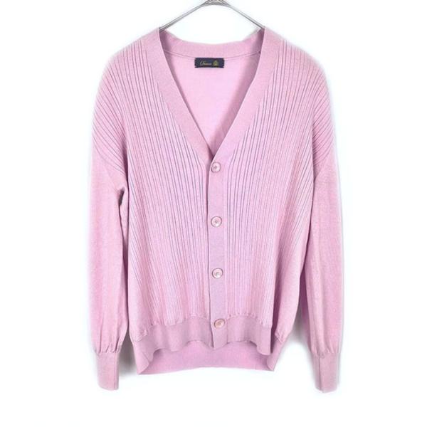 ドゥロワー Drawer 16Gリブカーディガン FALL1 ニット Vネック