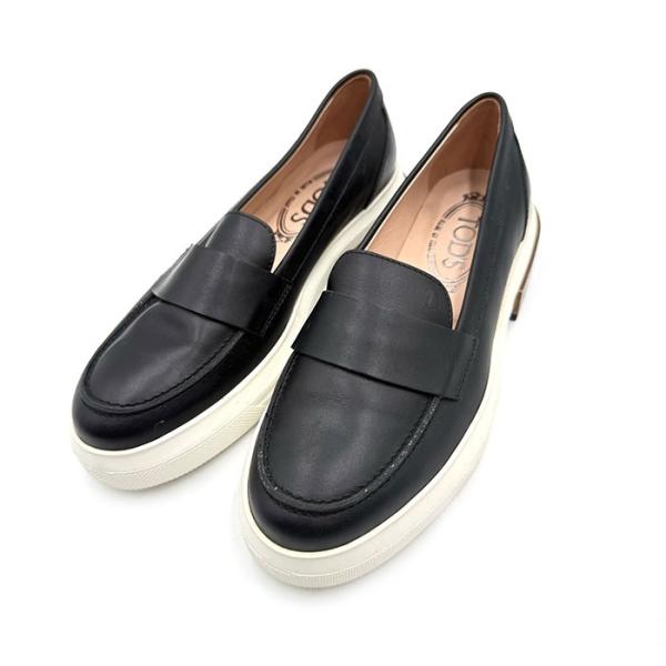 トッズ TOD'S ローファー ゴム底 ウッドソール切り替え おしゃれ