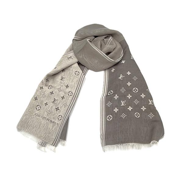 ルイヴィトン LOUIS VUITTON ストール ショール シルク 透け感