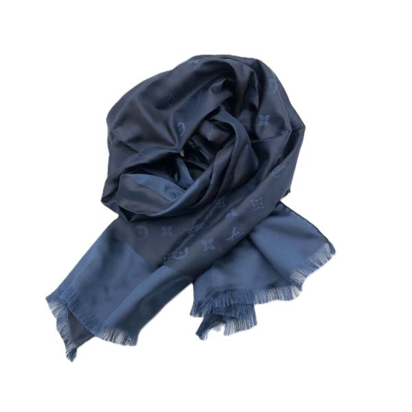 LOUIS VUITTON シルク スカーフ ルイヴィトン LOUIS VUITTON シルクスカーフ モノグラム 光沢 上品
