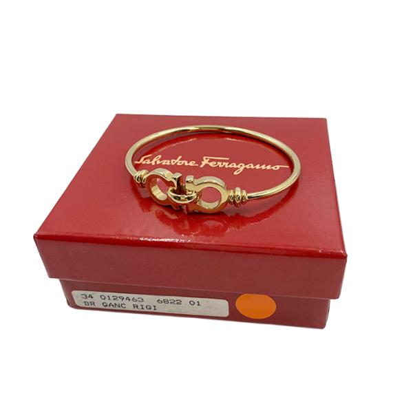 フェラガモ Salvatore Ferragamo バングル ガンチーニ ゴールド