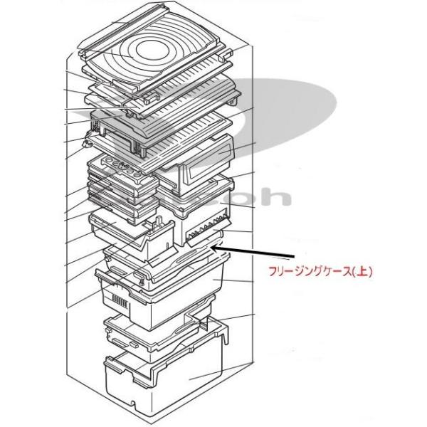 三菱 その他・家電周辺 冷蔵庫用フリージングケース(上) M20TY7414