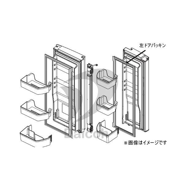 三菱 その他・家電周辺 冷蔵庫冷蔵室用左ドアパッキン M20WT7110 ※お色はグレーになります。