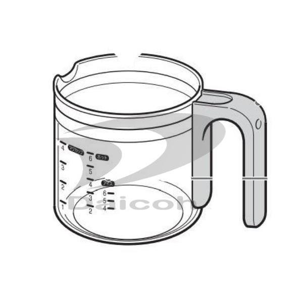 東芝 その他・家電周辺 コーヒーメーカー【HCD-6LJ、HCD-6LJK、HCD-6MJ】用ガラス容器 32302950