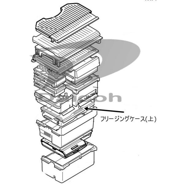 三菱 M20WK8414[その他・家電周辺]冷蔵庫【MR-BX53X、MR-JX48LX、MR