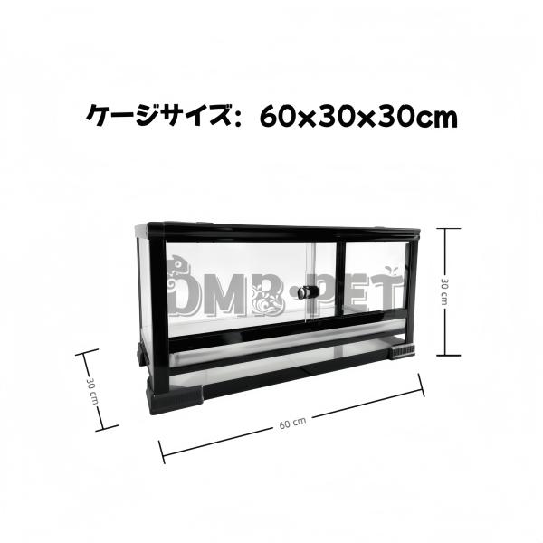 ガラス飼育ケージ、爬虫類両生類飼育ケージ603030、6030、オリジナル