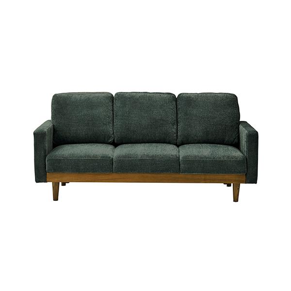 アッシュビー ベージュ ファブリックソファ 木製脚付き アッシュ