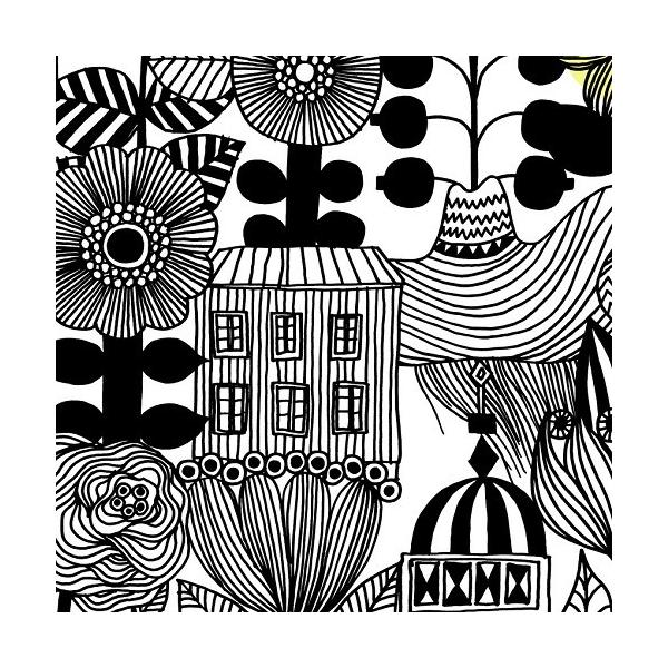 メール便不可 ハローウォール 単品 弱粘着付き 輸入壁紙 ハローウォール Marimekko 新品登場