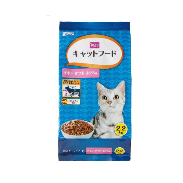 DCM ねこのごはん チキン・まぐろ・かつお味/2.2kg : DCM