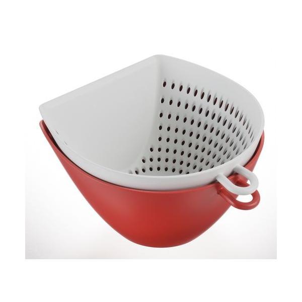 曙産業 チリトリ ザルボウル レッド MZ3519