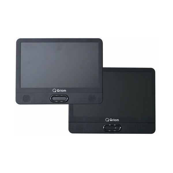 YAMAZEN 車載用ポータブルDVDプレーヤー(ツインモニター)/CPD-M114TM(B :4983771802010:DCMオンライン 通販 ポータブルDVDプレーヤー 11.4インチ CPRM対応 車載用バッグ付き CPD-M114R(B) ブラック 3電源対応(AC DC モバイルバッテリー) リッピング DVDプレーヤー 11V型 車載 車 軽量 リアモニター 山善 YAMAZEN キュリオム Qriom
