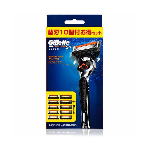 ジレット プログライドマニュアル9Bホルダー付/替刃10個付 : DCM ジレット プログライドマニュアル9Bホルダー付/替刃10個付 : DCM