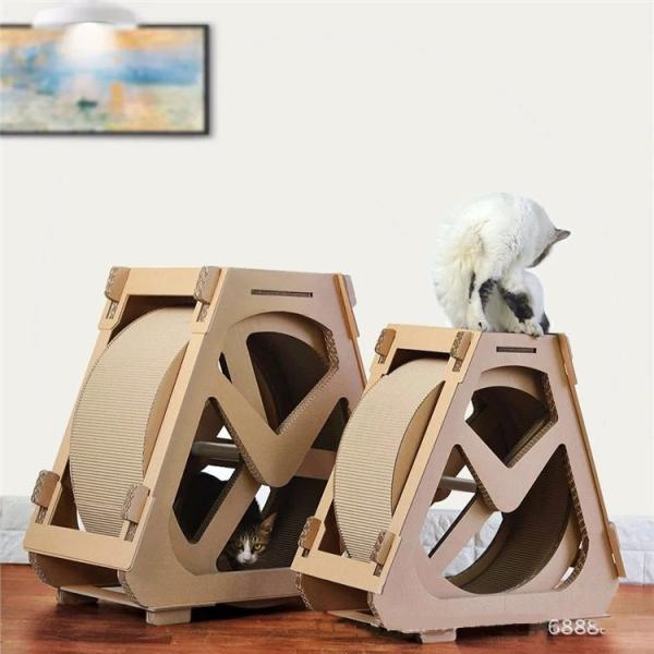 猫用回し車 Mサイズ 段ボール製回転マシーン ランニングマシーン 遊具 おもちゃ 飾り オブジェ 小型犬 小動物 おもちゃ 運動不足解消 おもしろい Buyee Buyee 日本の通販商品 オークションの代理入札 代理購入