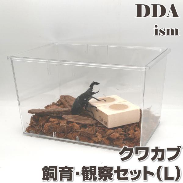 飼育マニュアル付き　クワカブ飼育・観察セット (Ｌ) セット内容※昆虫はセットに含まれません(1)クリアスライダー(ラージ) ×1個(2)植物性タンパクゼリーEvo 18gＭ ×8個 (DDAオリジナルゼリー)・匠のえさ皿 18gＭ 2穴 ...