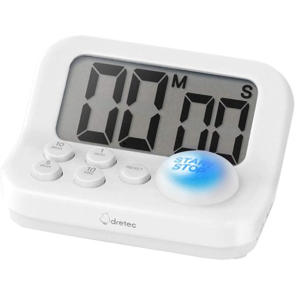 ●見やすい大画面表示●カウントダウン設定時間を音とランプでお知らせ●アラームON/OFF切替機能付（10秒、無音）●誤操作防止のキーロック機能付●時計機能付（12時間制のAM/PM表示）●便利なリピート機能付●折り返しカウントアップ機能付●...