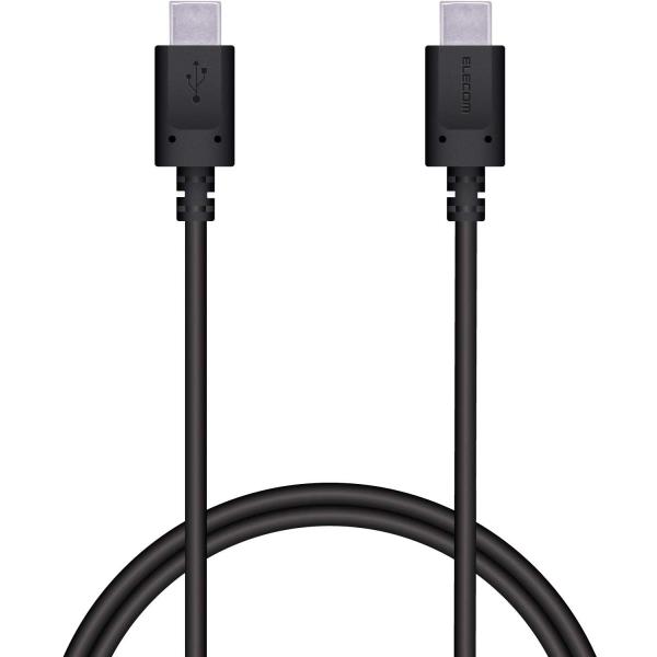 �G���R�� USB�P�[�u�� TypeC to TypeC PowerDelivery�Ή� 1.0m �u���b�N MPA-CC10PNBK