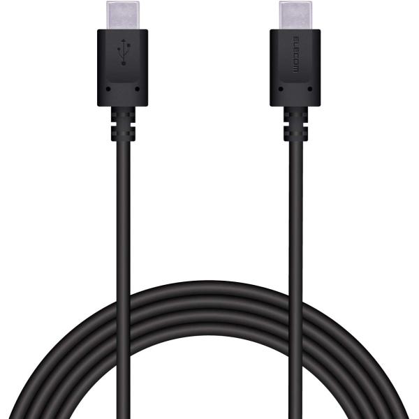 �G���R�� USB�P�[�u�� TypeC to TypeC PowerDelivery�Ή� 2.0m �u���b�N MPA-CC20PNBK