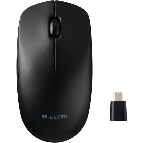 他サイト： ワイヤレスマウス Type-C接続 Lサイズ 3ボタン ブラック M-LE10DRCBKの商品画像