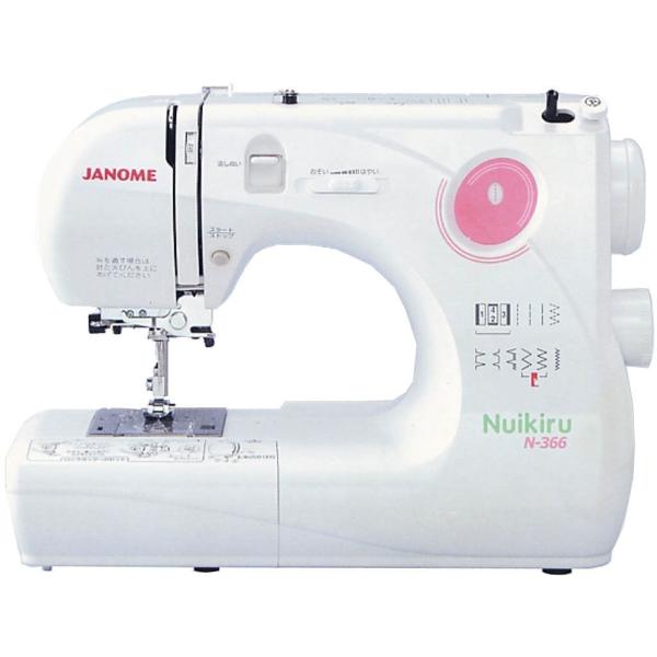 JANOME コンパクト電子速度制御ミシン Nuikiru N-366 : でんでん  