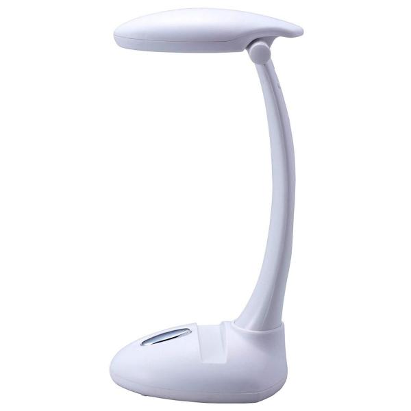 ●乾電池を使用するコンパクトなスタンドライト●コードがいらないので置き場所を選ばない。ベッドサイドやアウトドアなど様々なシーンで活躍する●ヘッド部は上下に約180度動くので、お好みの角度に調節して使用できる●本体部分にはスマートホンが置ける...