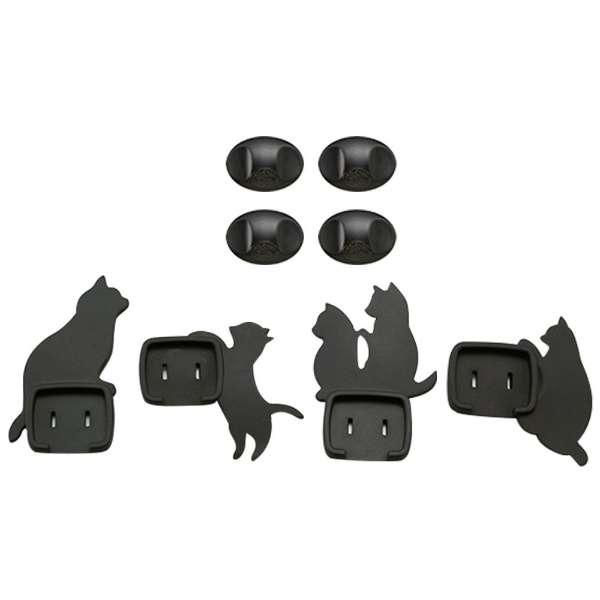 本体サイズ:上用/約幅7×奥行4.5×高さ0.5cm、下用/約幅5.5×奥行6×高さ0.5cm素材・材質:本体=難燃電気絶縁性シリコンゴム/コンセントキャップ=ポリプロピレン樹脂生産国:日本コンセントキャップ4個付属おしゃれでかわいい黒猫シ...