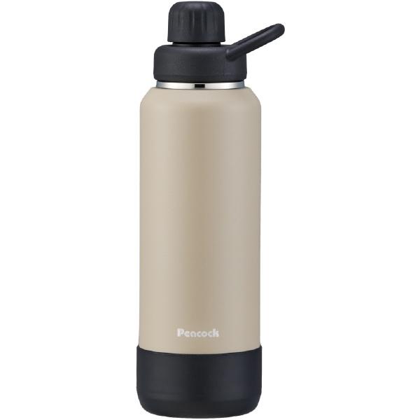 他サイト： ピーコック魔法瓶工業　大容量スポーツボトル (1L) ベージュ AJL-R100CAの商品画像