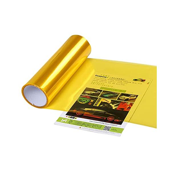 ヘッドライト フィルム ゴールド イエロー 30x120cm アイラインフィルム テールランプフィルム カーラッピング?