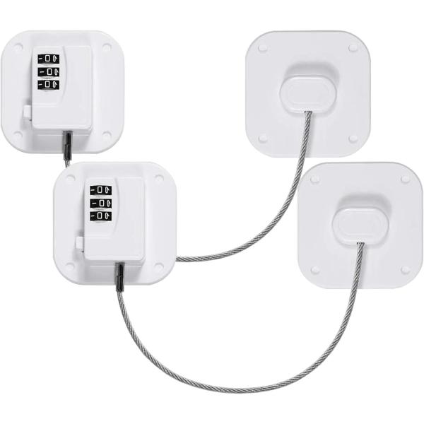 Ｌａｓｏｌｌ ベビーガード 2個 入り ダイヤル式 ドアロック 子供ロック 冷蔵庫 ごみ箱 引き出し 戸棚 窓用 いたずら けが 防止 開閉禁止 地震対策 説明書付き