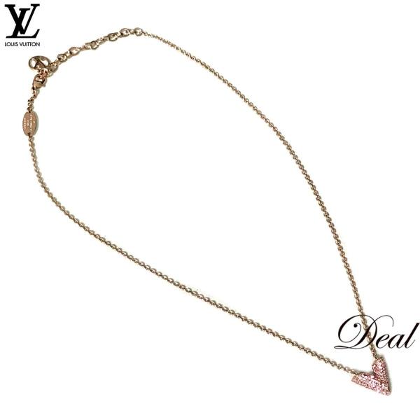 美品 Louis Vuitton ルイヴィトン エッセンシャルv ストラス ネックレス M ピンクゴールド レディース 1 Deal 通販 Yahoo ショッピング
