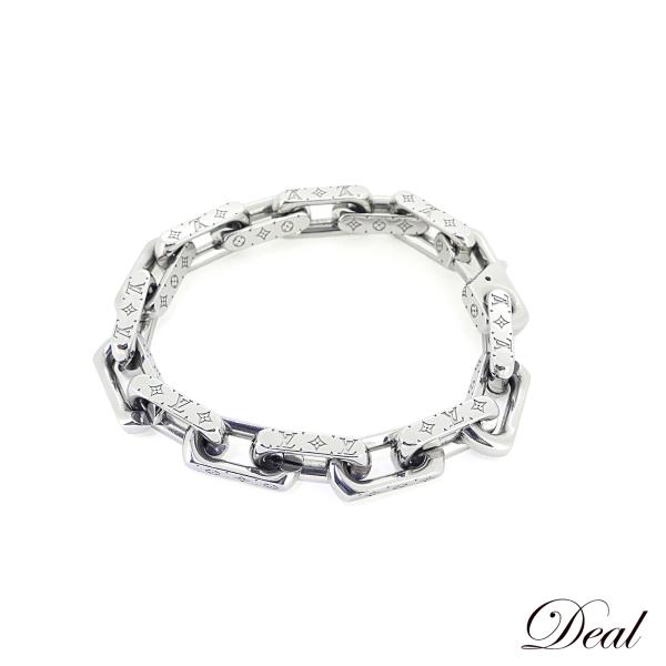 極上美品　ルイヴィトン　ブレスレット　シルバー　チェーン　モノグラム 楽天市場】【中古】ルイ ヴィトン ブレスレット チェーン モノグラム L