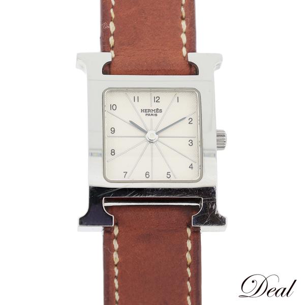 HERMES エルメス Hウォッチ HH1.210 2重巻きベルト レディース