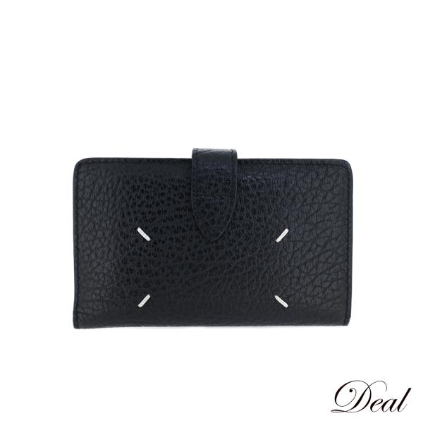 未使用 メゾンマルジェラ ハーフムーン ケース ミニ 財布 4ステッチ 黒 未使用 メゾンマルジェラ ハーフムーン ケース ミニ 財布 4ステッチ 黒