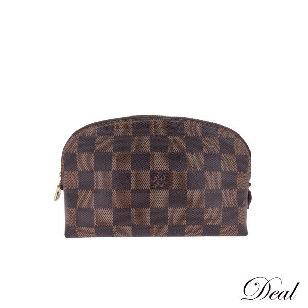 LOUIS VUITTON ポシェット 化粧ポーチ　コスメ　ポーチ ブラウン LOUIS VUITTON ルイ・ヴィトン ポシェット・コスメティック PM