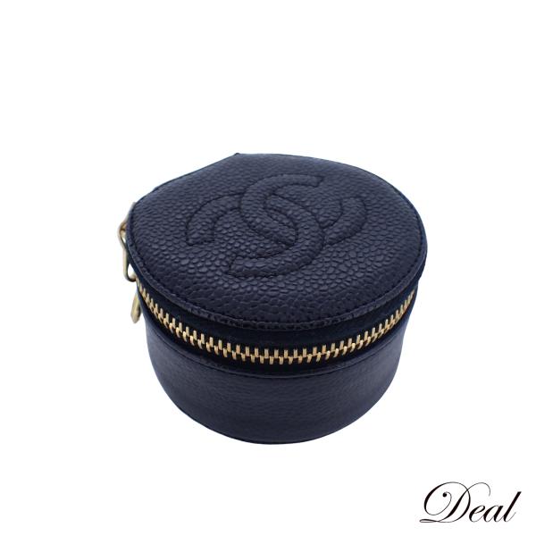 CHANEL（シャネル） ジュエリーケース ココマーク キャビアスキン