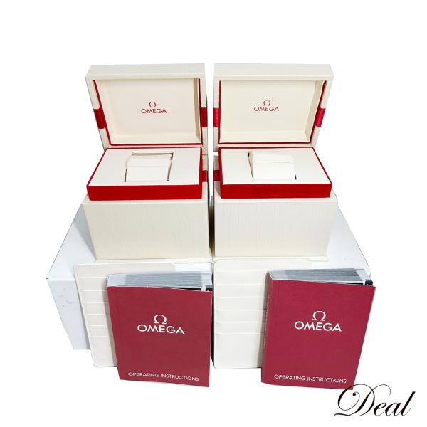 OMEGAオメガ時計 箱&その他付属品セット OMEGA オメガ 腕時計 箱 BOX 2点セット レディース ホワイト