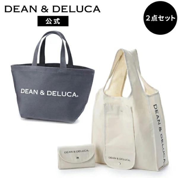ディーンアンドデルーカ ショッピングバッグNatural ＆ トートバッグチャコールグレーS DEAN & DELUCA エコバッグ コンパクト