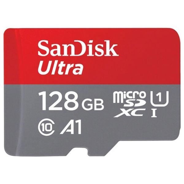 送料無料 SanDisk サンディスク microSDXCカード マイクロSD Ultra Class10 UHS-I A1 R:140MB/s SDSQUAB-128G-GN6MN  アダプター無し [海外リテール品]