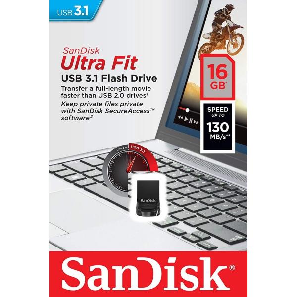  SanDisk TfBXN USB3.1 SDCZ430-016G 16GB Ultra 130MB/s tbV[[COe[i]] ([4܂ő)