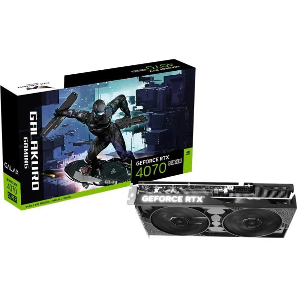 玄人志向 RTX 4070 SUPER 12GB 美品 国内正規品 玄人志向 送料無料 GG-RTX4070SP-E12GB/DF GEFORCE RTX 4070 SUPER