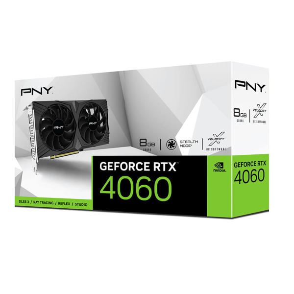 グラフィックボード・グラボ・ビデオカード PNY GeForce RTX 4060 8GB VCG40608DFXPB1 Amazon | PNY Technologies GeForce RTX 4060 8GB STANDARD DUAL